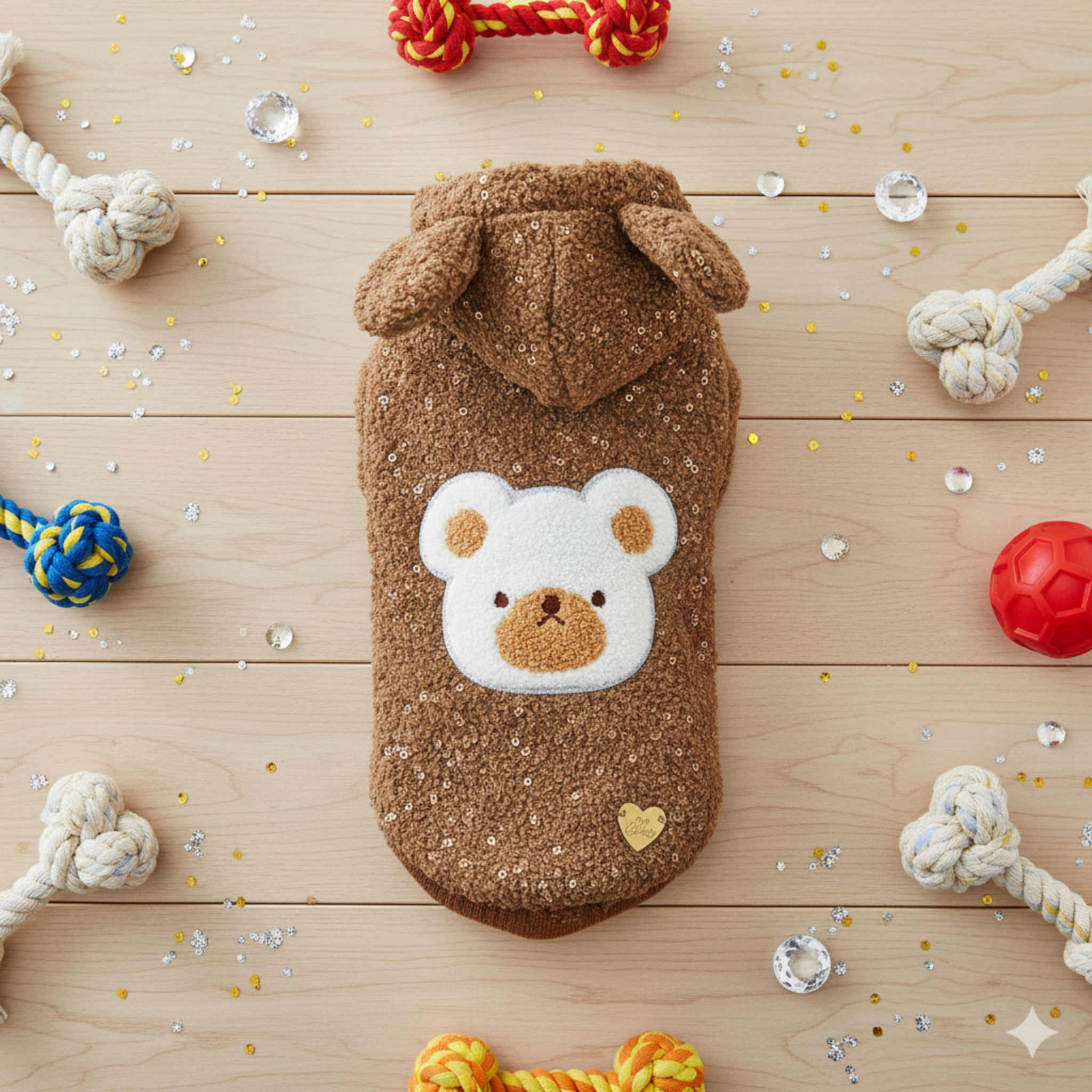 Felpa Invernale Teddy Chocolate per Cani